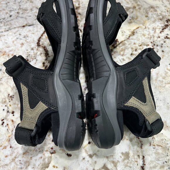 Brand New ECCO Yucatan Sandals Size EU39  Color is black/mole - Picture 5 of 6